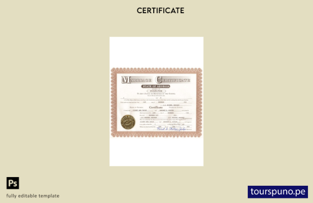 lista para imprimir plantilla de certificado de matrimonio de EE.UU. UU. Georgia